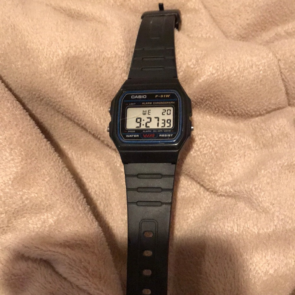 Black Casio watch